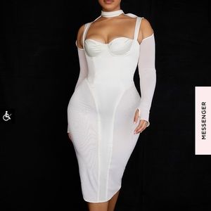 White corset dress